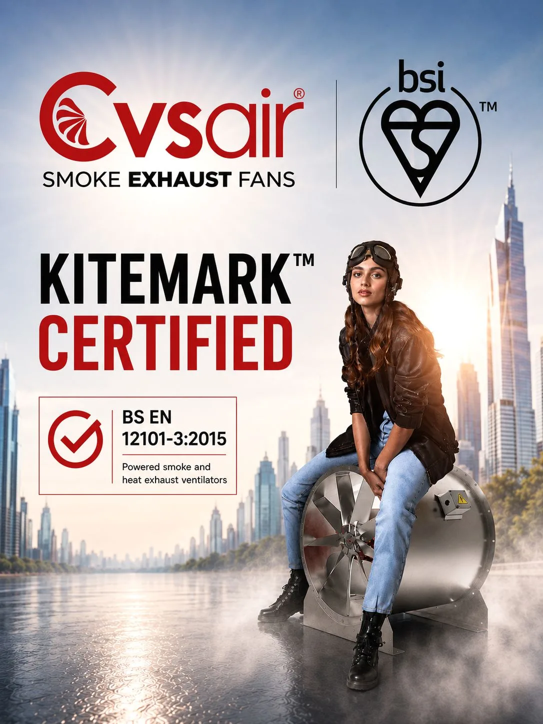 Kitemark BSI Onaylı Duman Tahliye Fanı